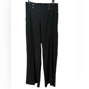 Arden B Black High Rise Stretch Dress Pants Lightweight Wide Leg Women’s
